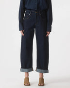 Nadia Jean Cuffed - Pure Blue - Nobody Denim