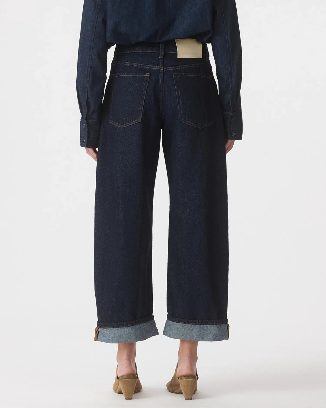 Nadia Jean Cuffed - Pure Blue - Nobody Denim