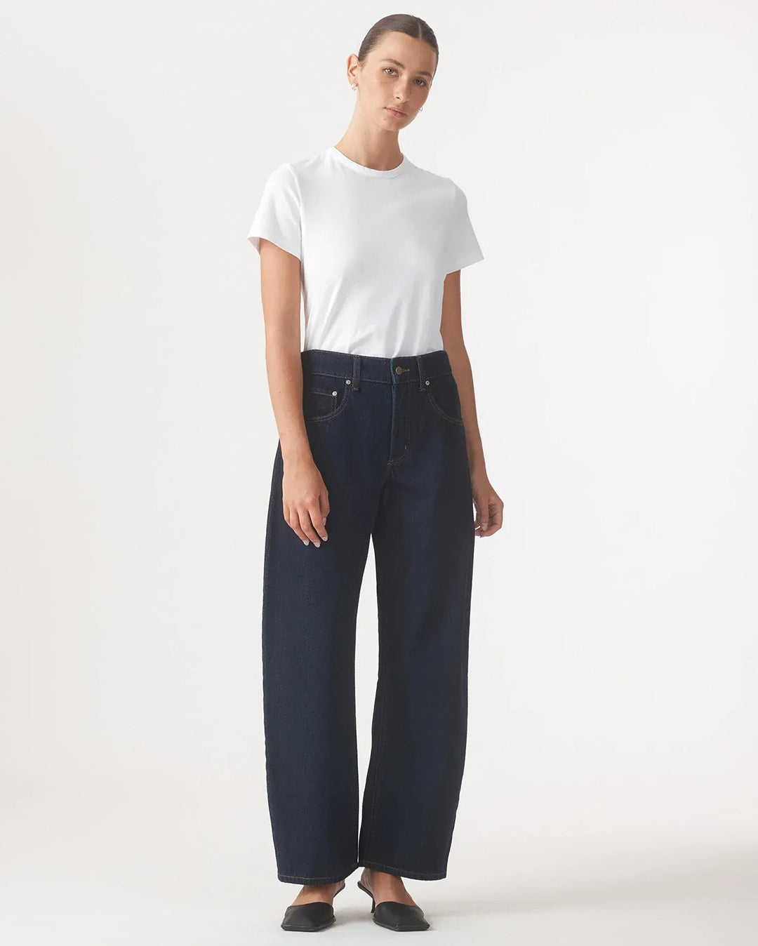 Nadia Jean Cuffed - Pure Blue - Nobody Denim