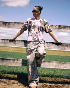Native Camo T-Shirt - Pink - Checks Downtown
