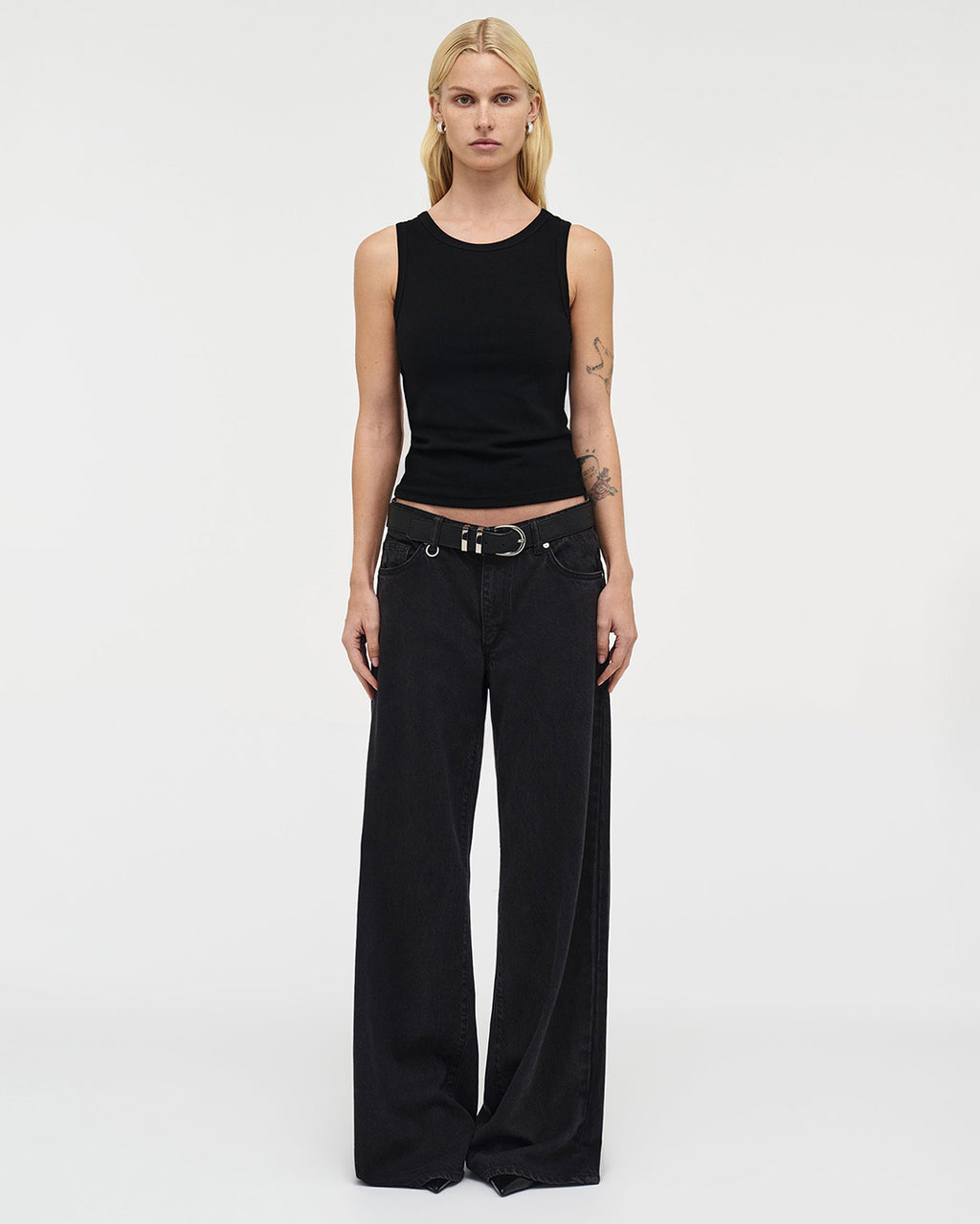 Milla Wide Blackout - Washed Black - Neuw