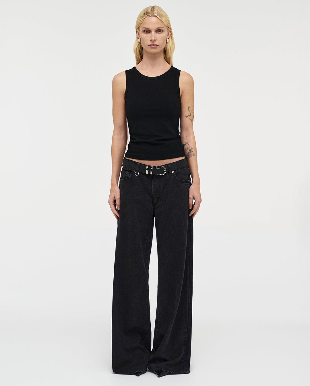Milla Wide Blackout - Washed Black - Neuw
