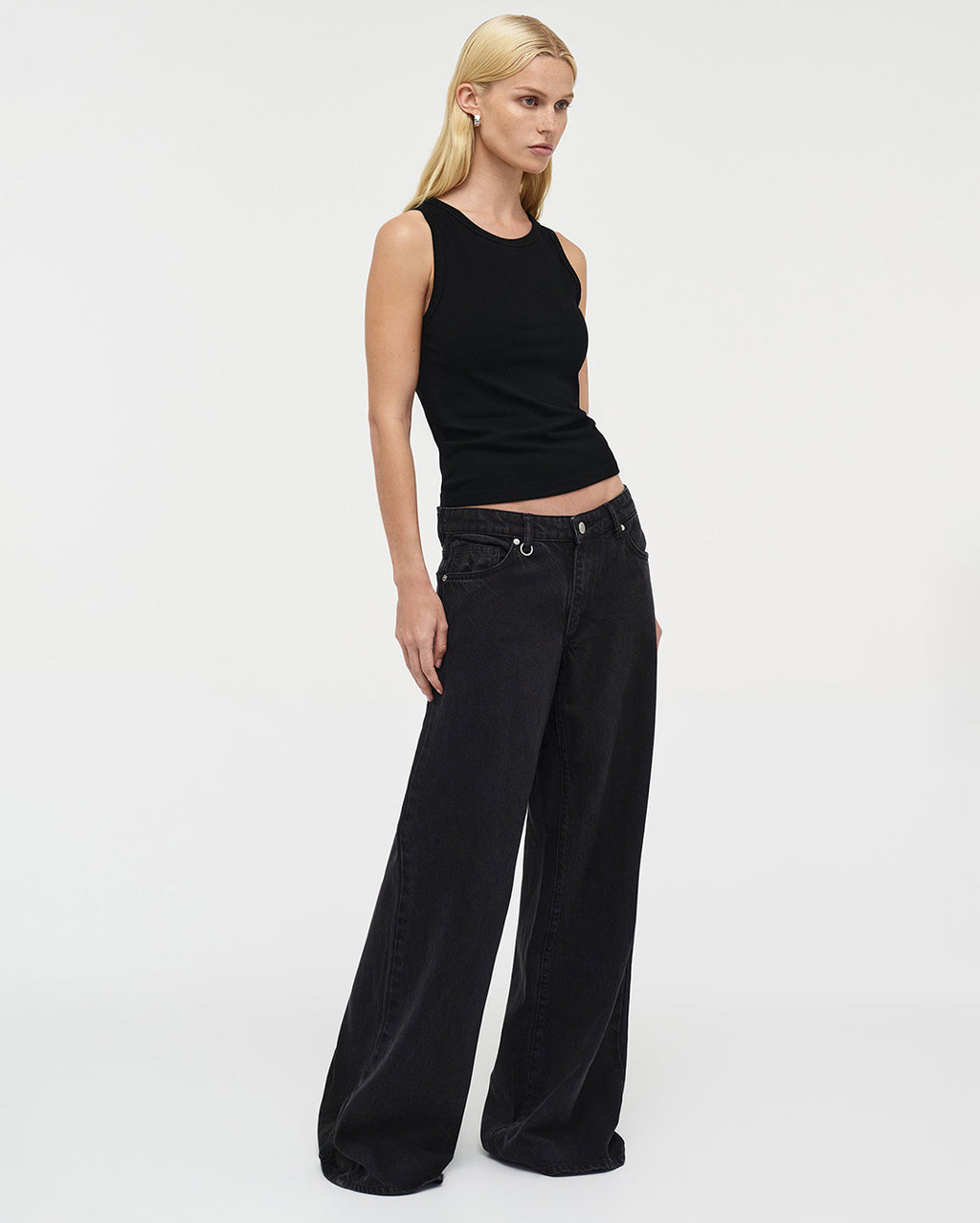 Milla Wide Blackout - Washed Black - Neuw