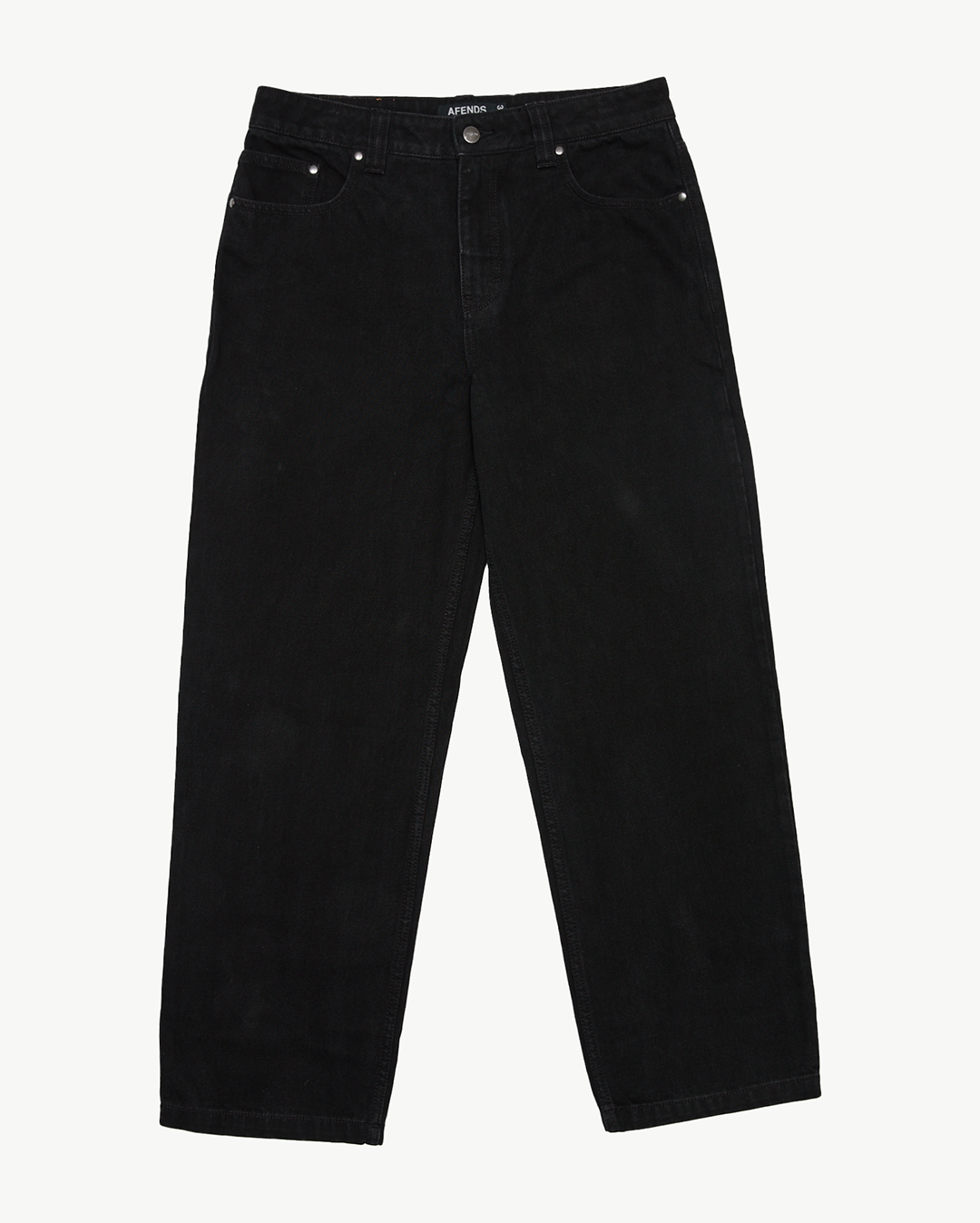 Ninety Twos - Denim Relaxed Jean - Washed Black - Afends