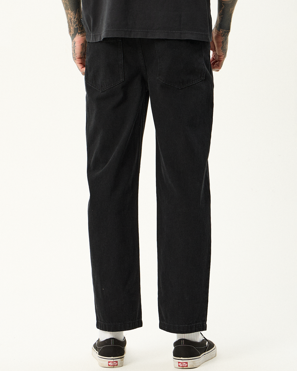 Ninety Twos - Denim Relaxed Jean - Washed Black - Afends