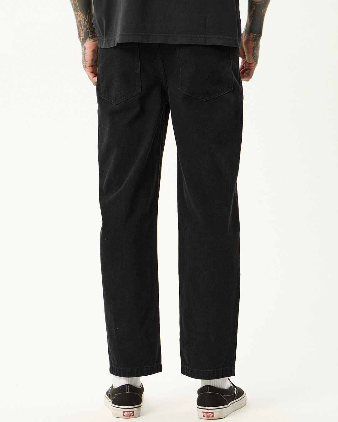 Ninety Twos - Denim Relaxed Jean - Washed Black - Afends