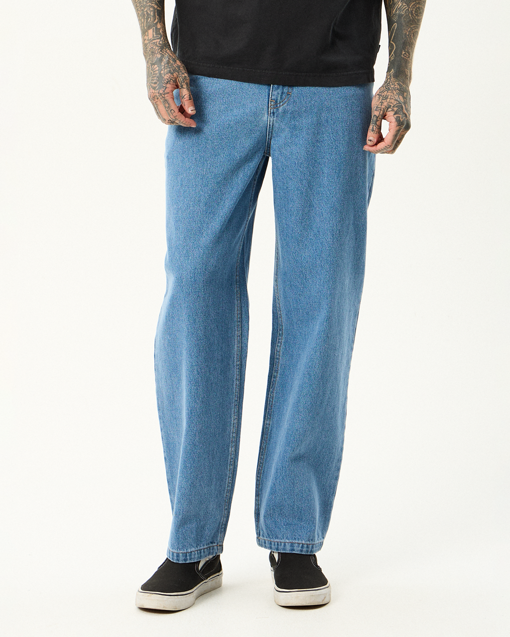 Ninety Twos - Denim Relaxed Jean - Worn Blue - Afends