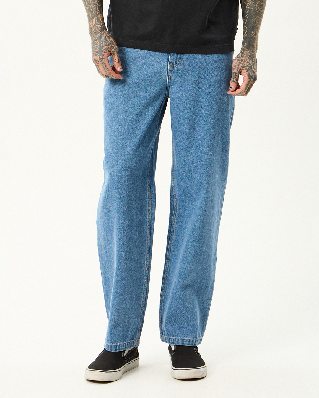 Ninety Twos - Denim Relaxed Jean - Worn Blue - Afends