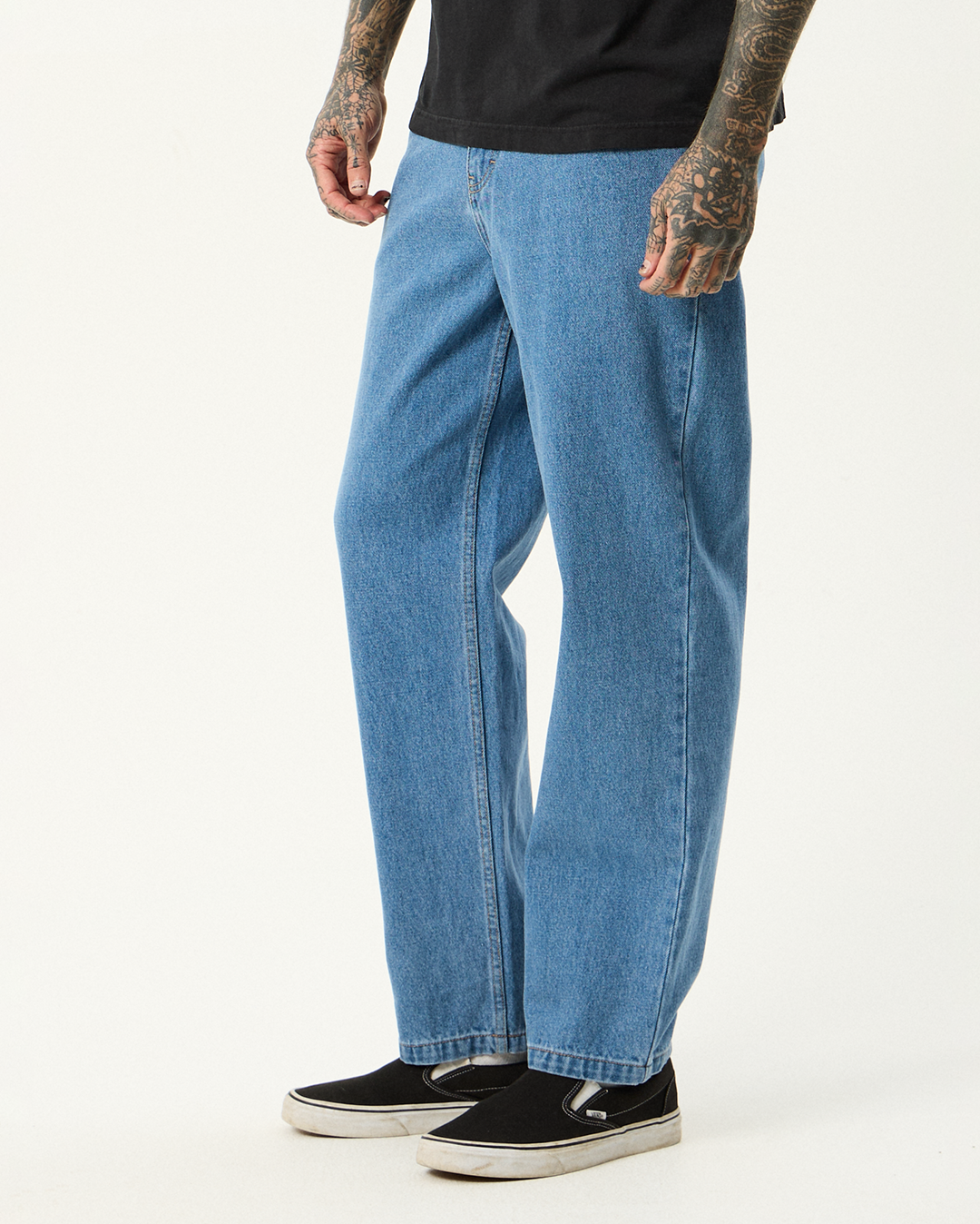 Ninety Twos - Denim Relaxed Jean - Worn Blue - Afends