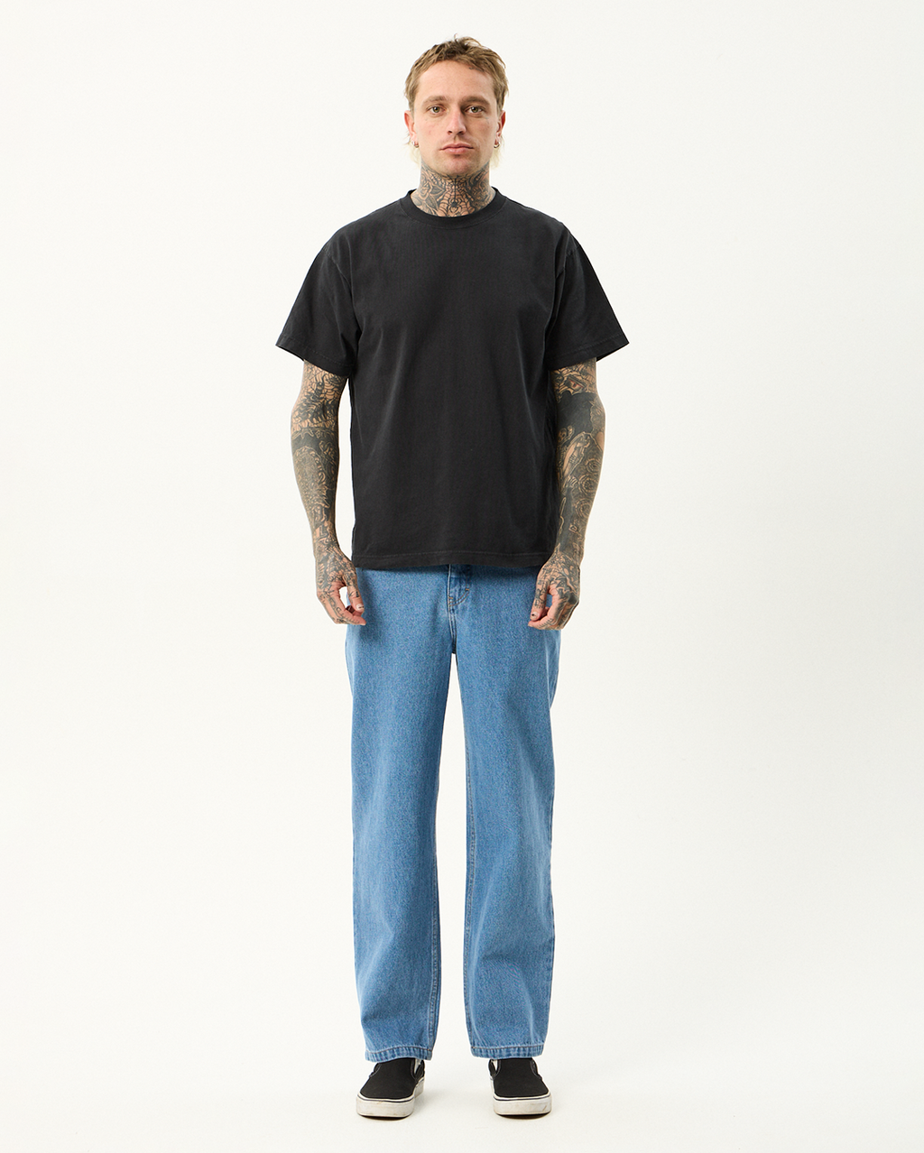 Ninety Twos - Denim Relaxed Jean - Worn Blue - Afends