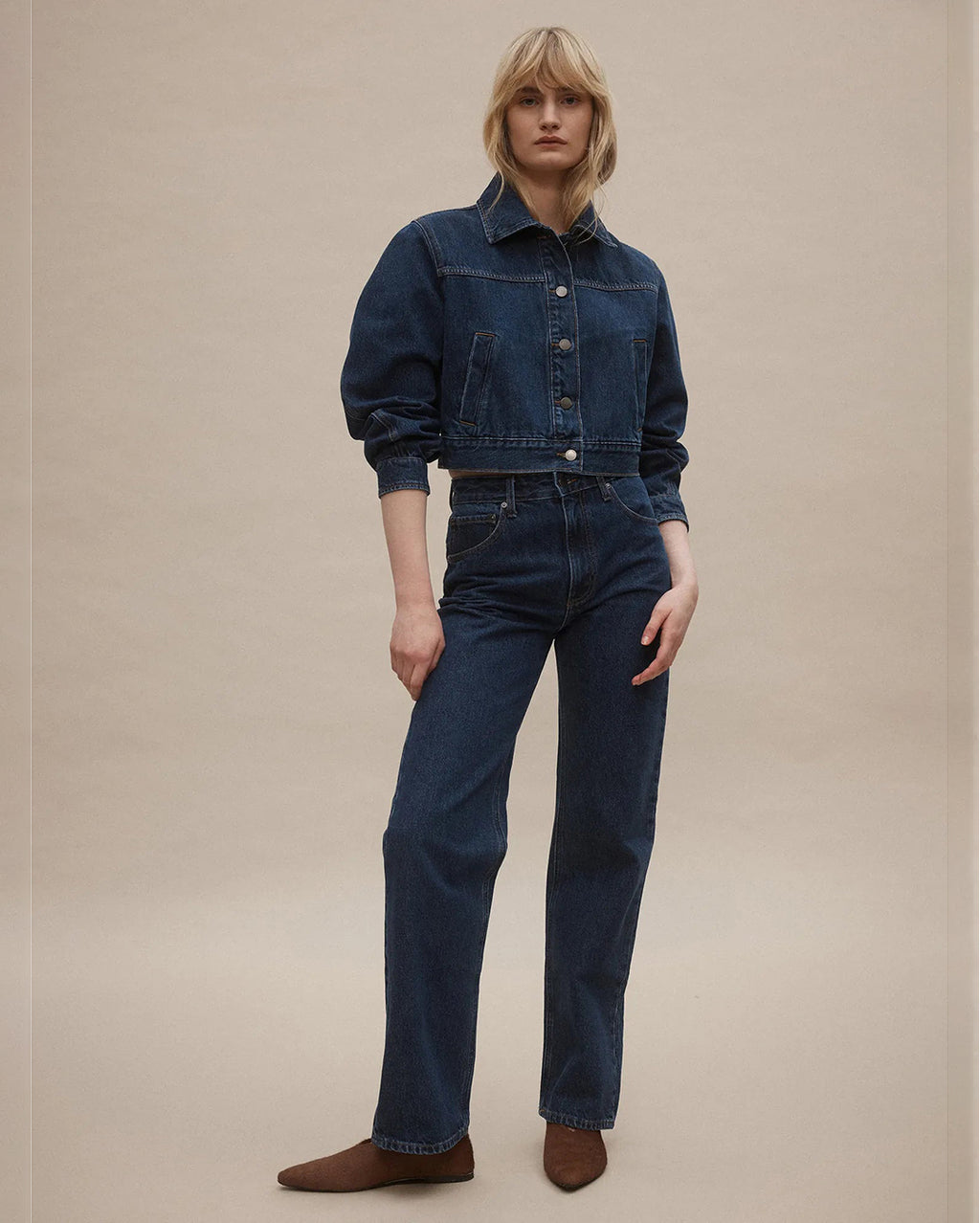 Lou Jean 32" - Antique Stone - Nobody Denim