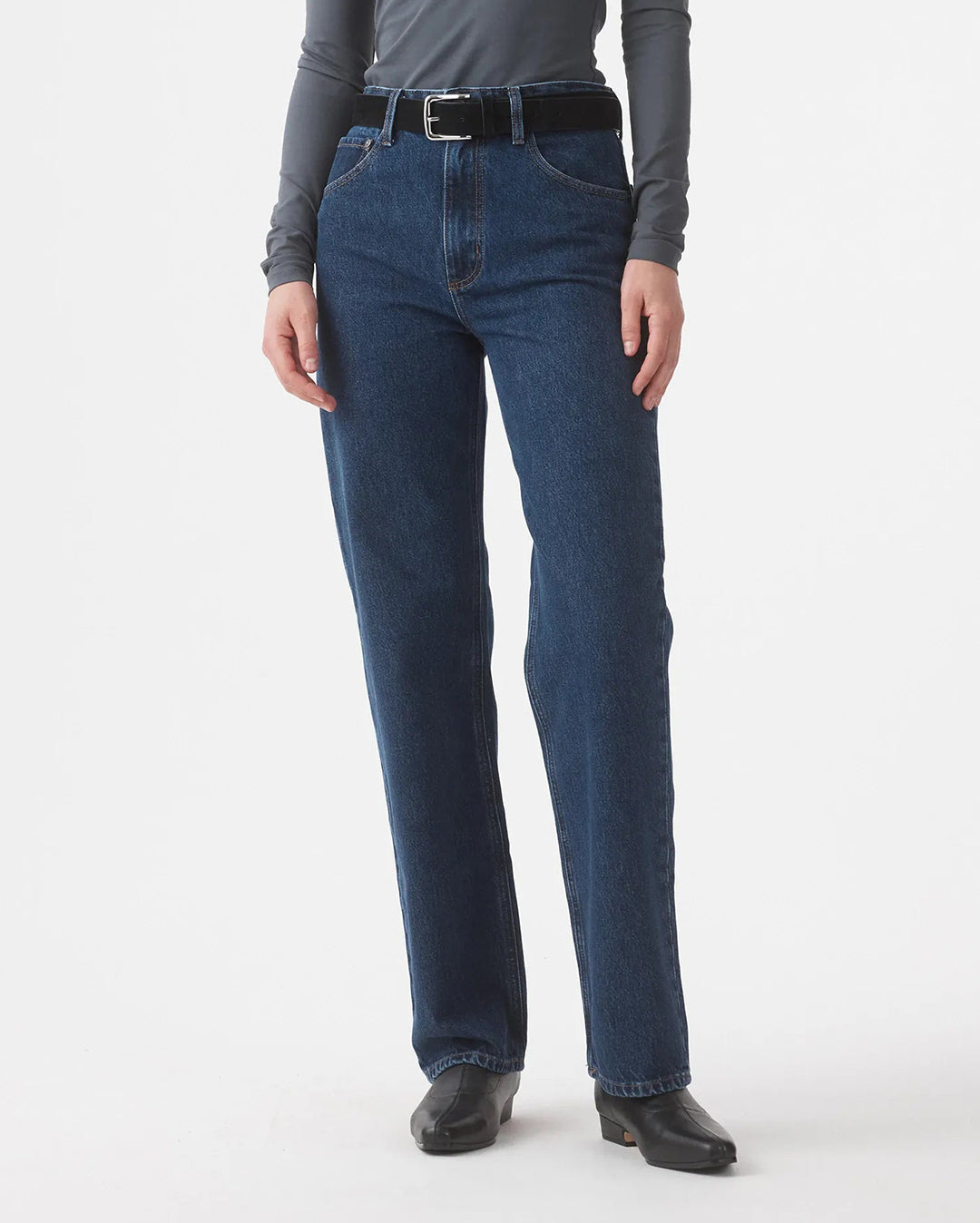 Lou Jean 32" - Antique Stone - Nobody Denim