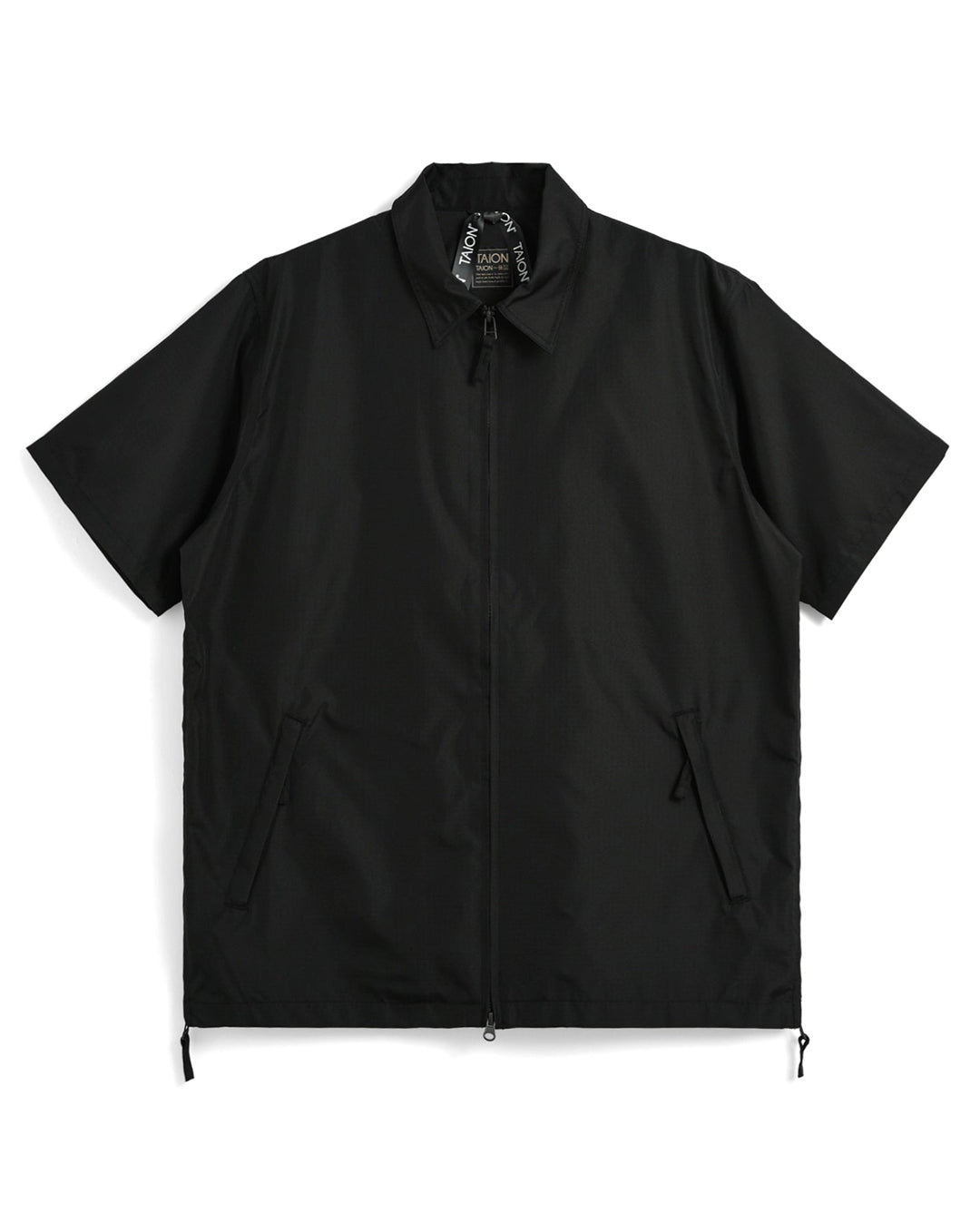 Non Down Military W-Zip Shirt Half Sleeve - Black - Taion