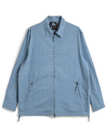 Non Down Military W-Zip Shirt Long Sleeve - Blue Denim - Taion