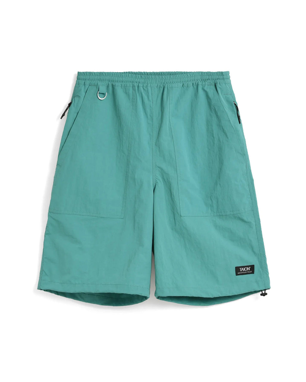 Non Down Mountain W-Pocket Shorts - Moss Blue Green - Taion