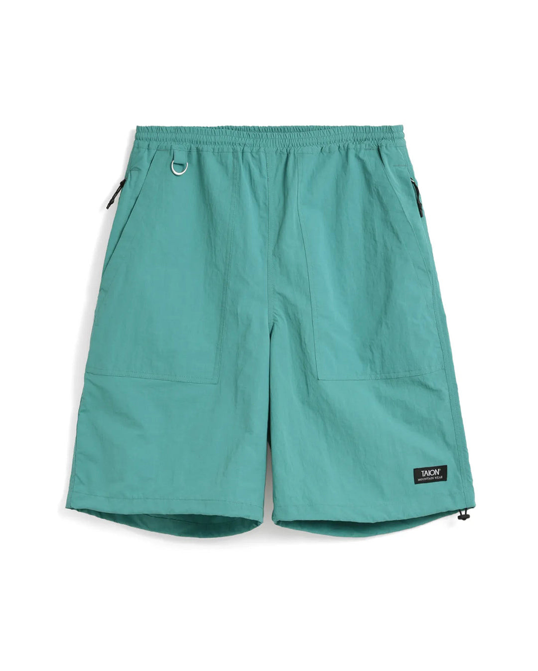 Non Down Mountain W-Pocket Shorts - Moss Blue Green - Taion