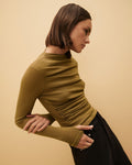 Calista Mesh LS Top - Avocado - Nude Lucy