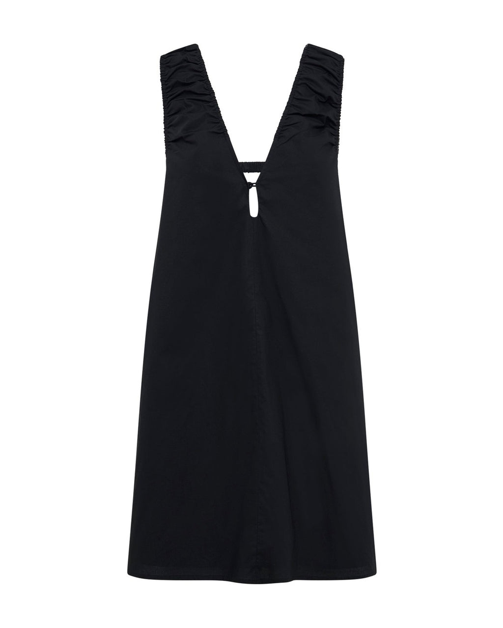 Cerie Poplin Mini Dress - Black - Nude Lucy