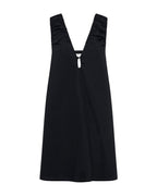 Cerie Poplin Mini Dress - Black - Nude Lucy