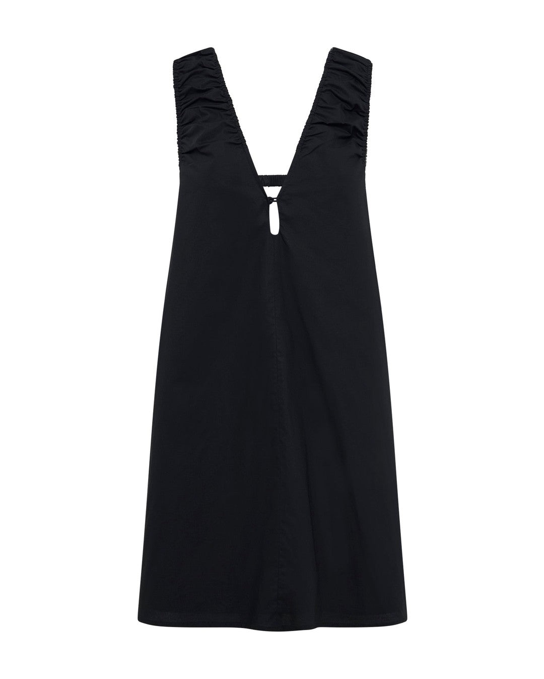 Cerie Poplin Mini Dress - Black - Nude Lucy