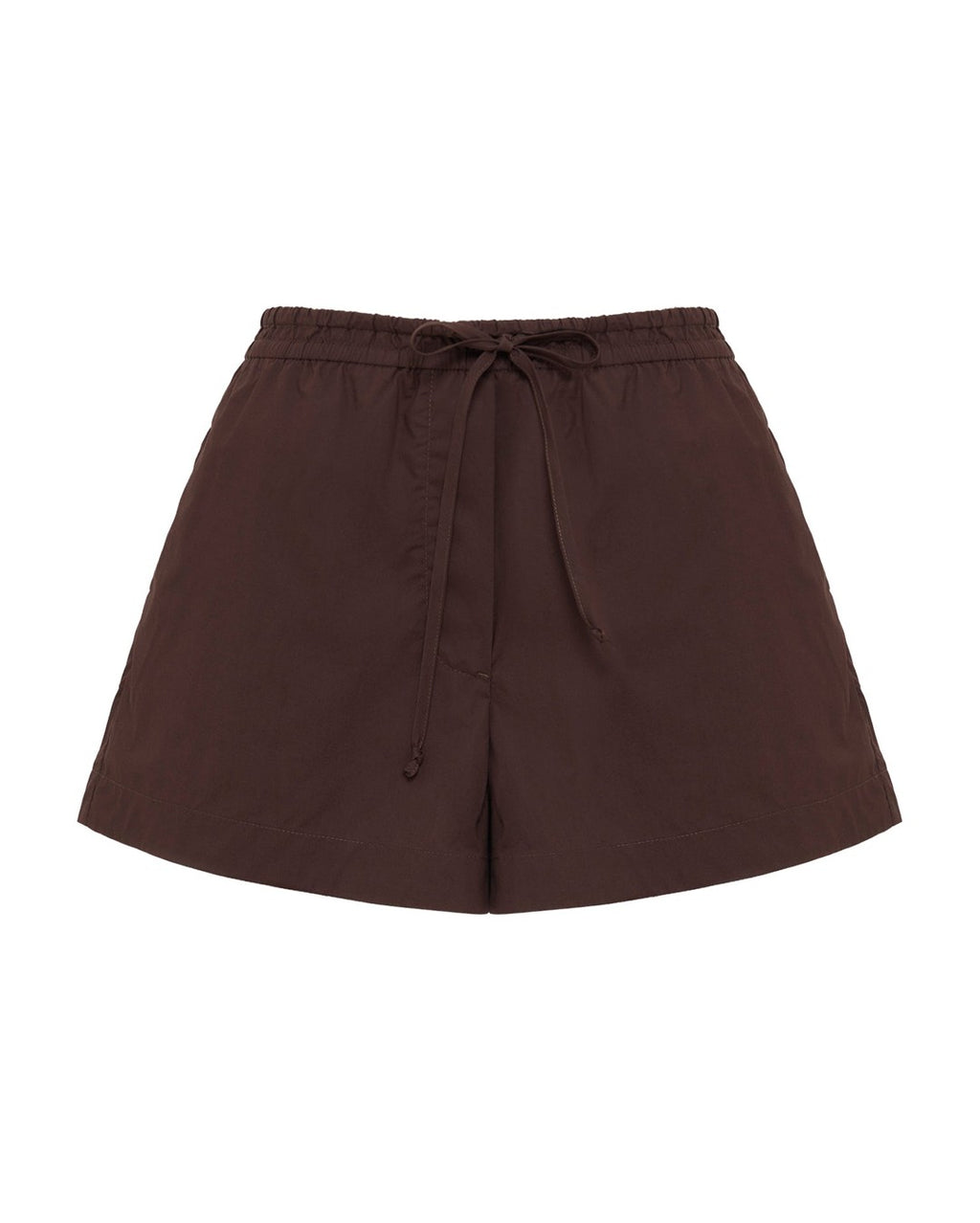 Cerie Poplin Short - Chocolate - Nude Lucy