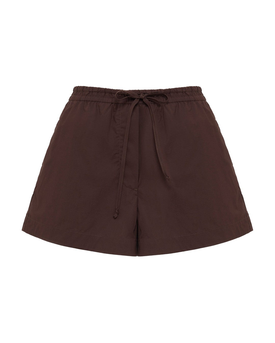 Cerie Poplin Short - Chocolate - Nude Lucy