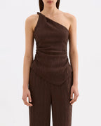 Noemi Top - Chocolate - Nude Lucy