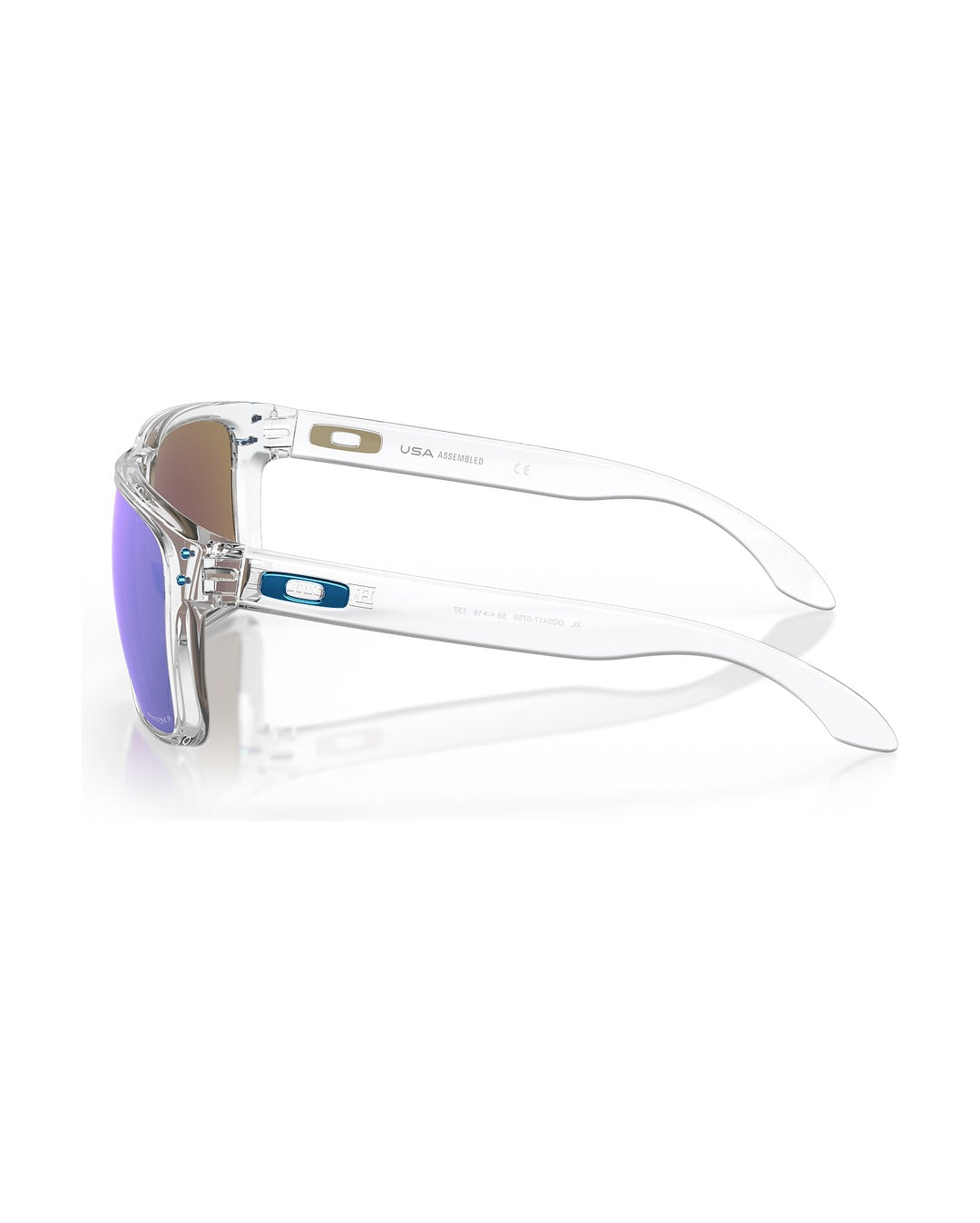Holbrook Sunglasses - Polished Clear/Prizm Sapphire Polarized - Oakley