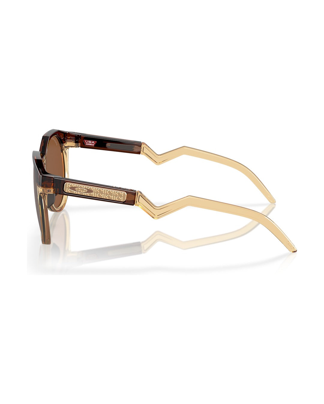 HSTN Sunglasses - Dark Amber/Light Curry/Prizm Tungsten - Oakley