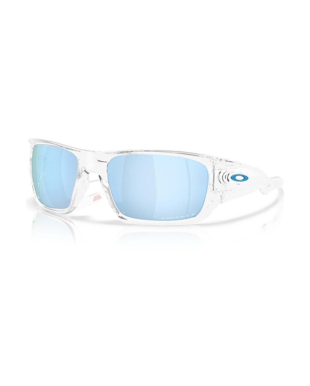 Masseter Sunglasses - Polished Clear/Prizm Deep Water Polarized - Oakley