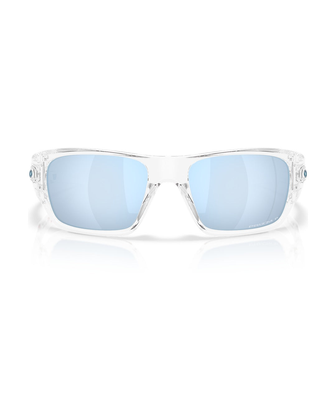 Masseter Sunglasses - Polished Clear/Prizm Deep Water Polarized - Oakley