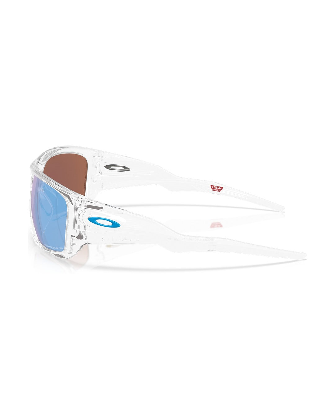 Masseter Sunglasses - Polished Clear/Prizm Deep Water Polarized - Oakley