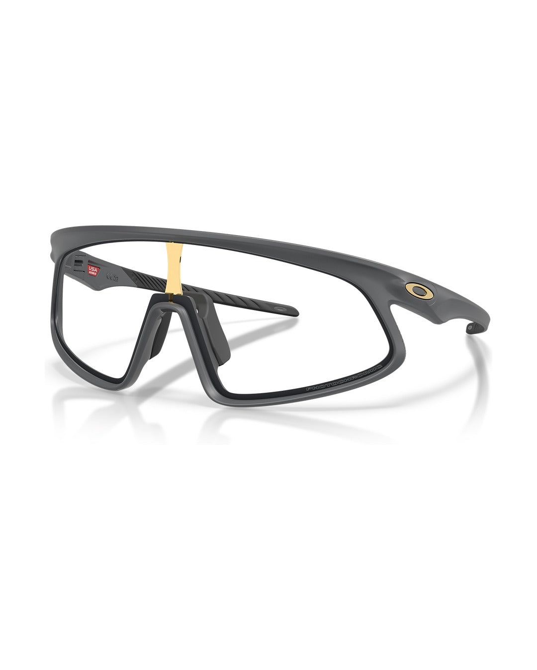 RSLV 141 Sunglasses - Matte Carbon/Clear to Black Iridium Photochromic - Oakley