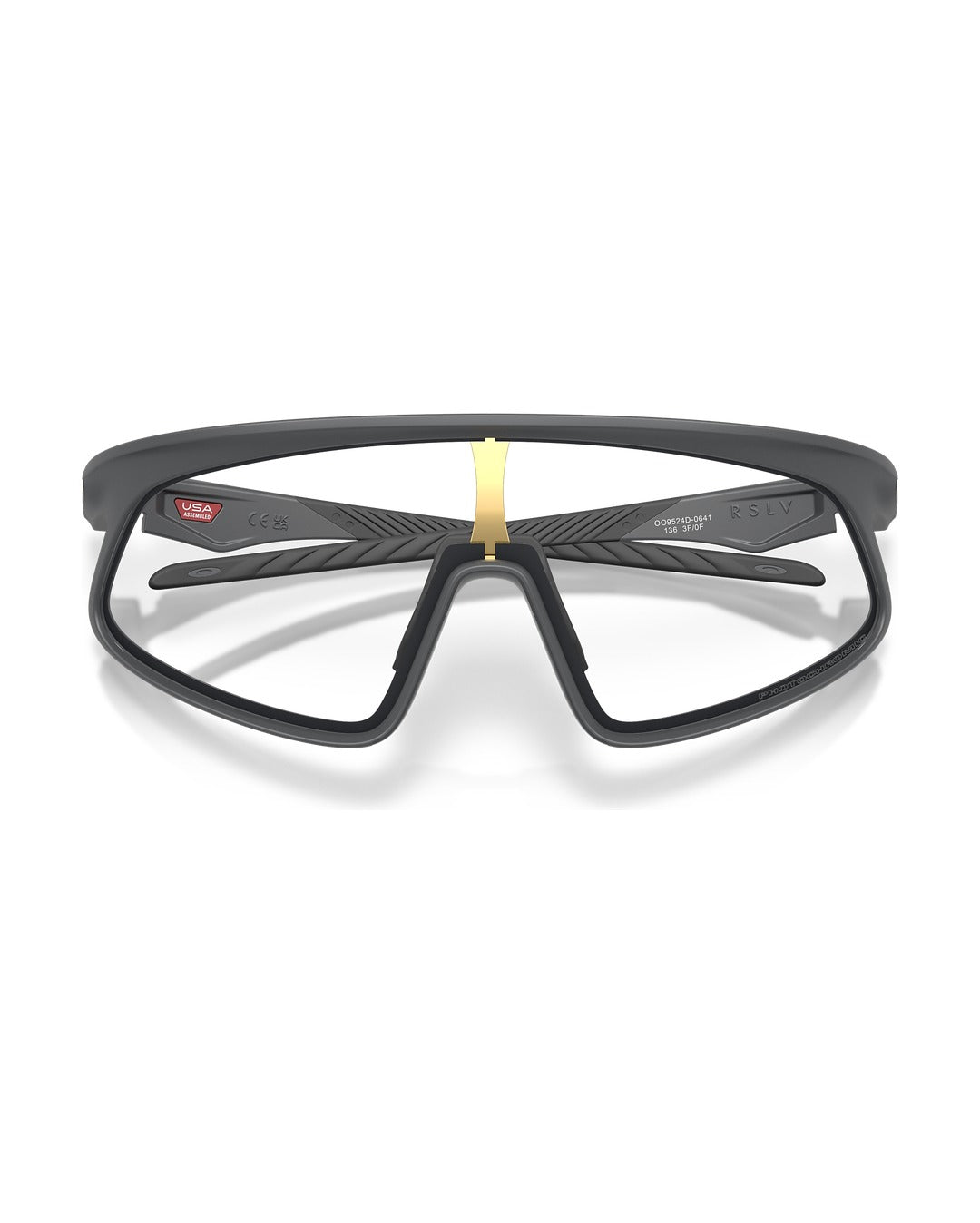 RSLV 141 Sunglasses - Matte Carbon/Clear to Black Iridium Photochromic - Oakley