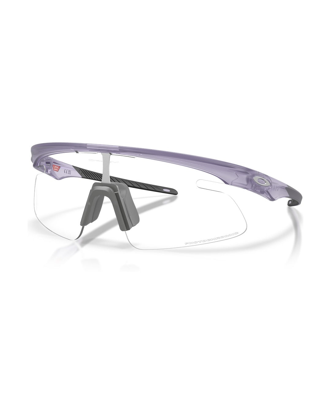 RSLV Lite Sunglasses - Matte Transparent Lilac/Clear to Black Iridium Photochromic - Oakley