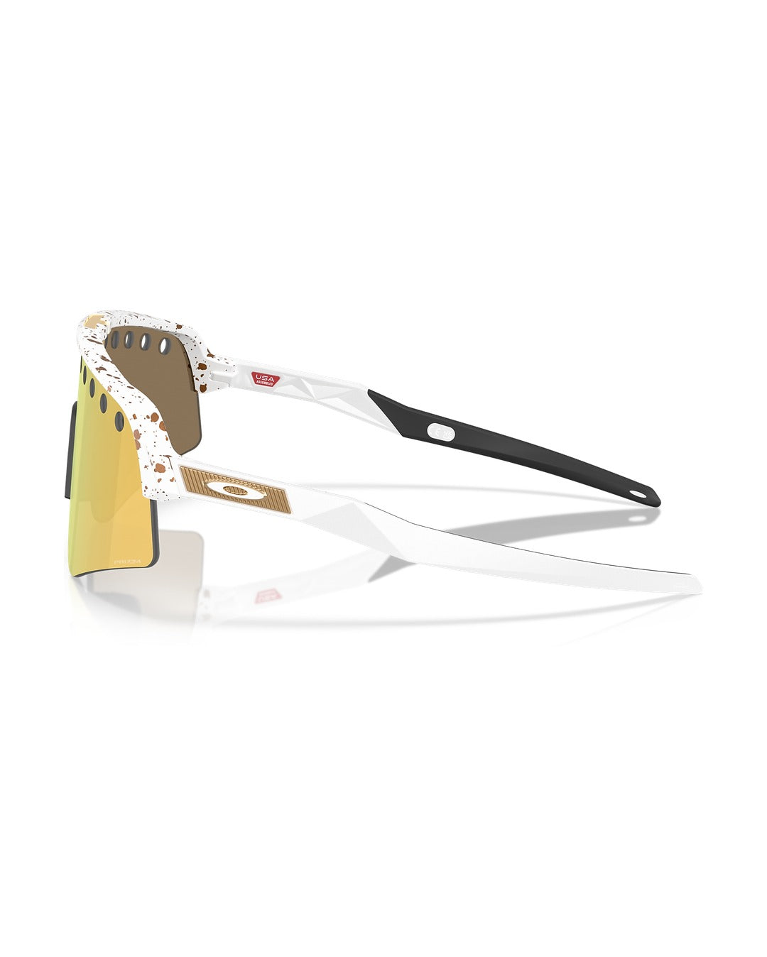 Sutro Lite Sweep Sunglasses - Red/Gold Splatter/Prizm 24K - Oakley