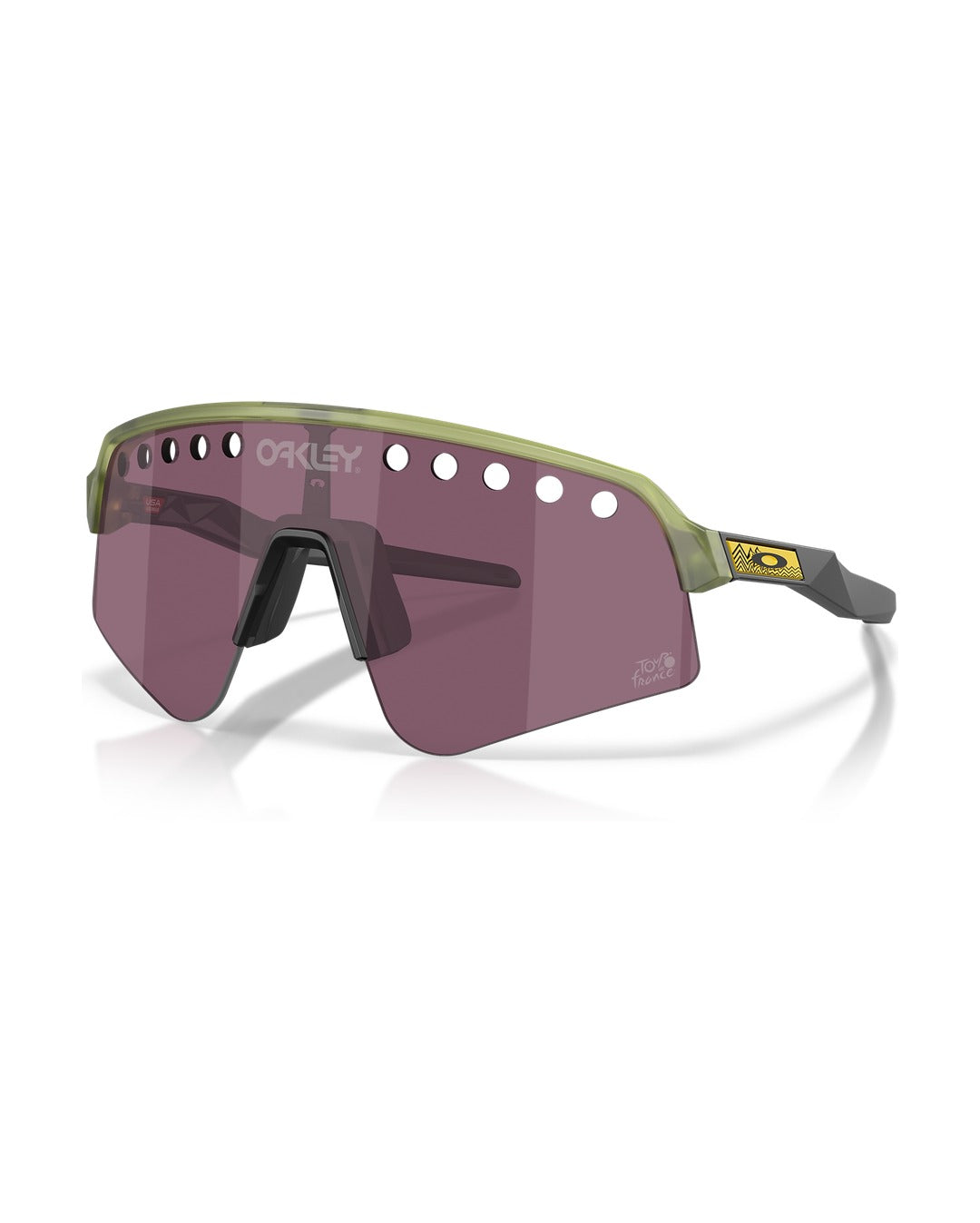 Sutro Lite Sweep Sunglasses - Transparent Fern/Prizm Road Black - Oakley