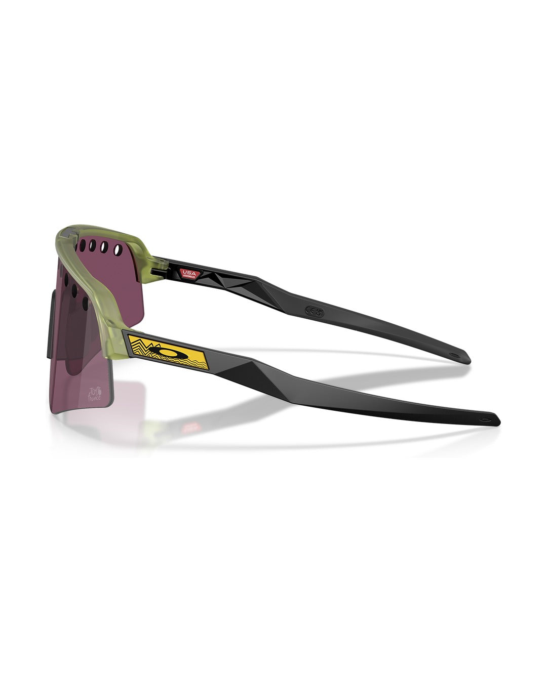 Sutro Lite Sweep Sunglasses - Transparent Fern/Prizm Road Black - Oakley