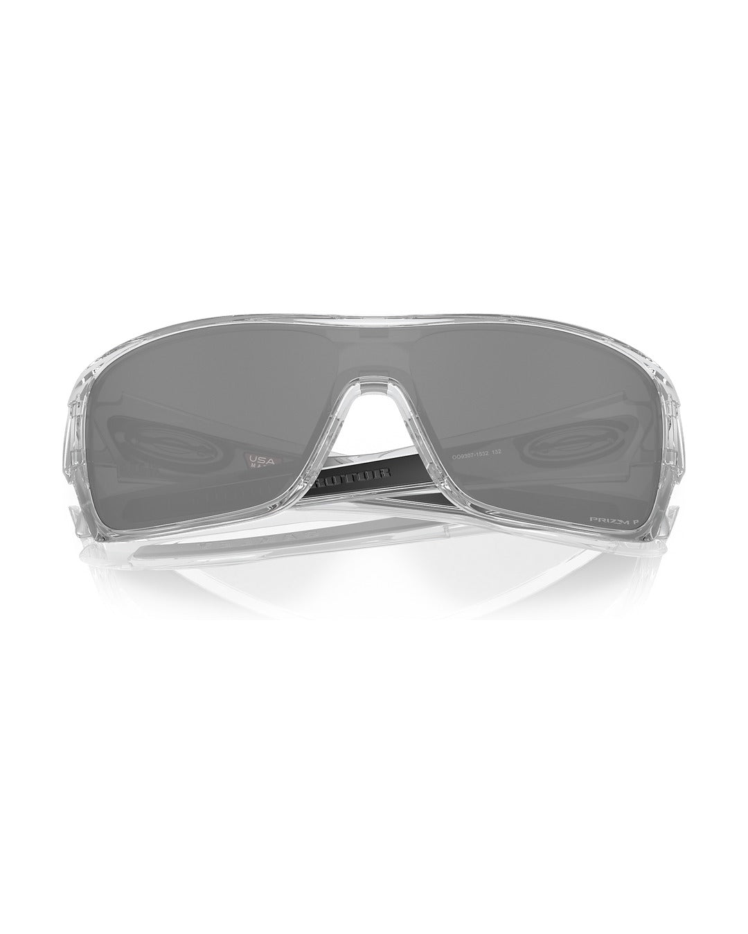 Turbine Rotor Sunglasses - Polished Clear/Prizm Black Polarized - Oakley