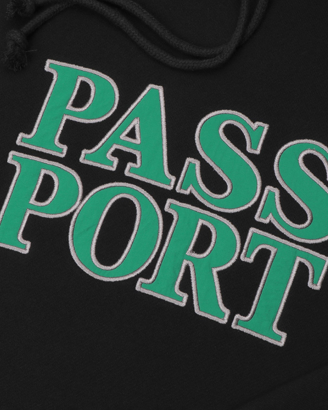 Official Stacked Applique Hood - Black - Pass-Port