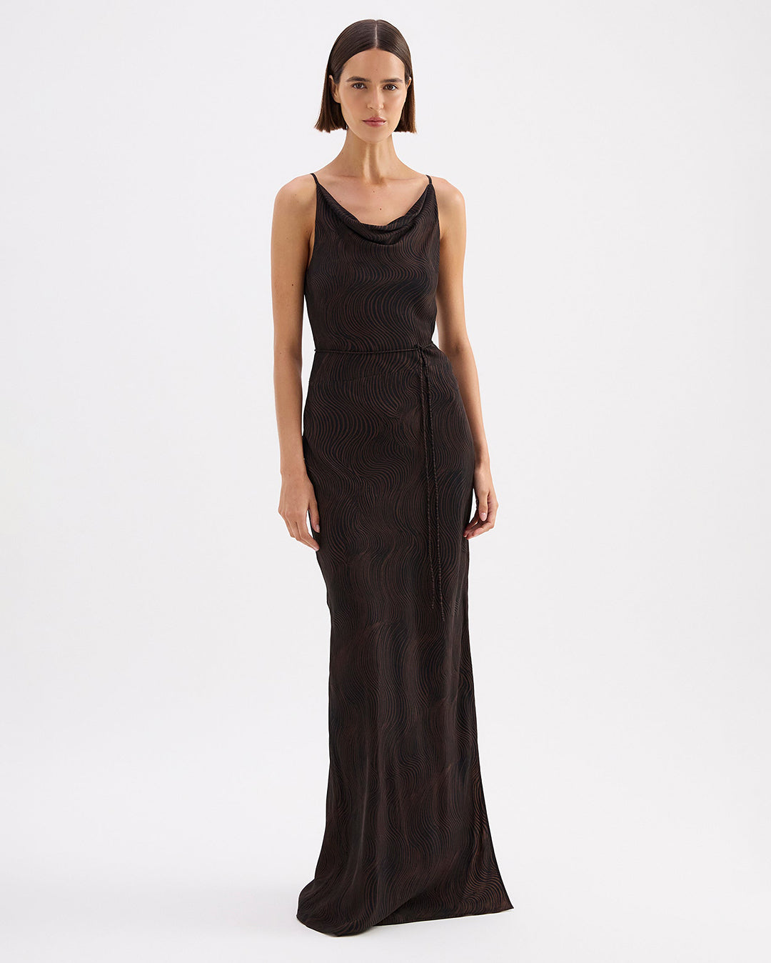 Onda Cupro Maxi Dress - Onda - Nude Lucy