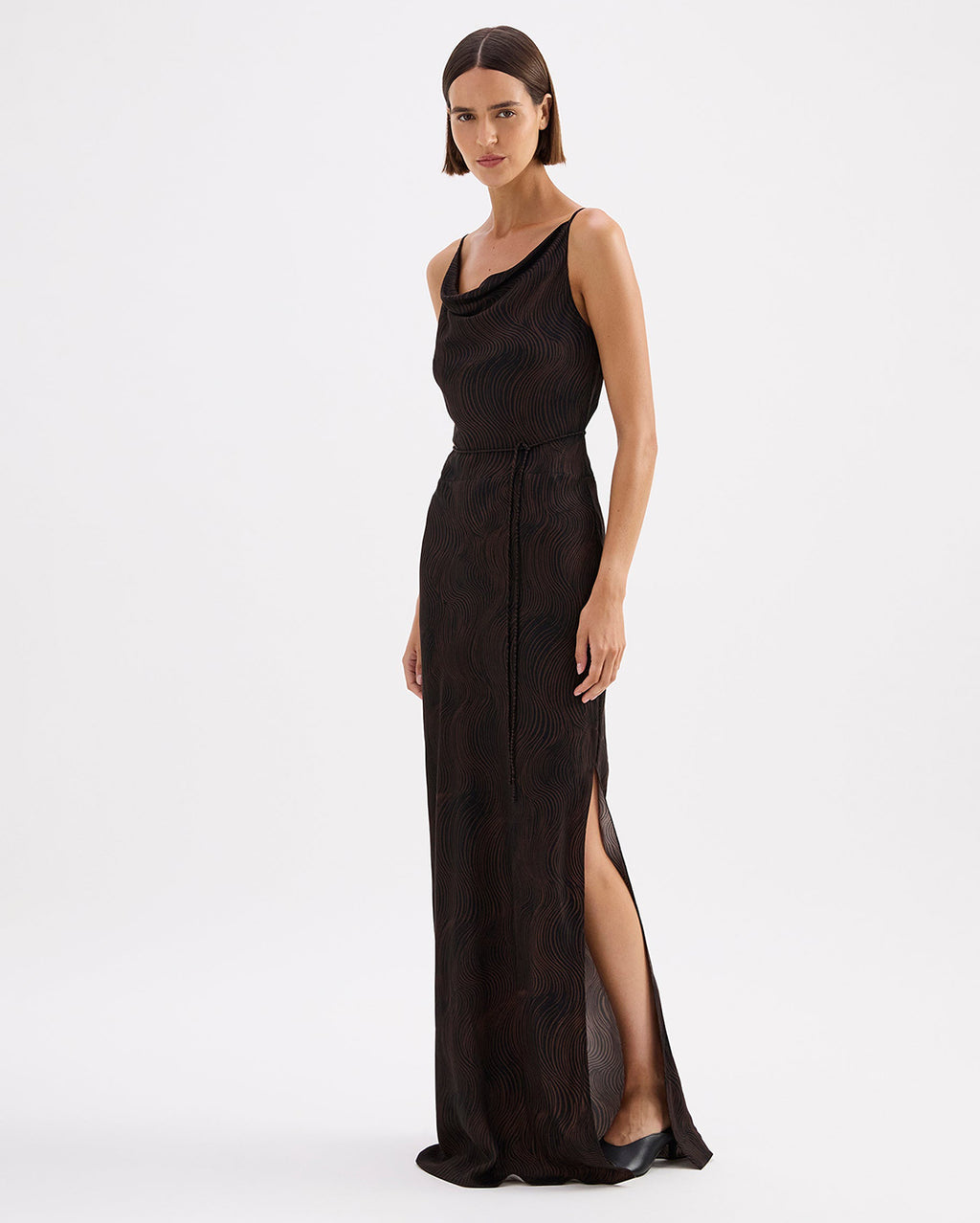 Onda Cupro Maxi Dress - Onda - Nude Lucy