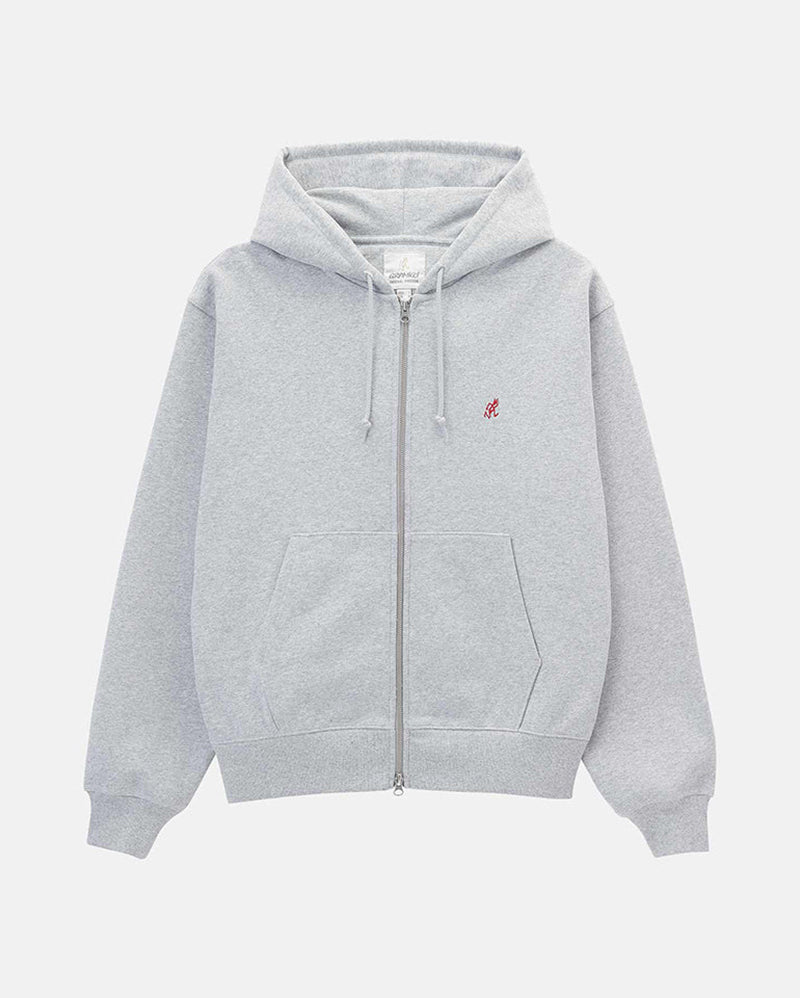 One Point Zip Hoodie - Heather Grey - Gramicci