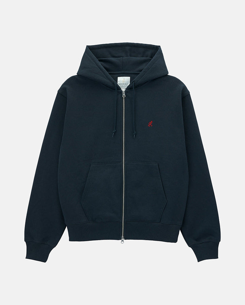 One Point Zip Hoodie - Vintage Black - Gramicci