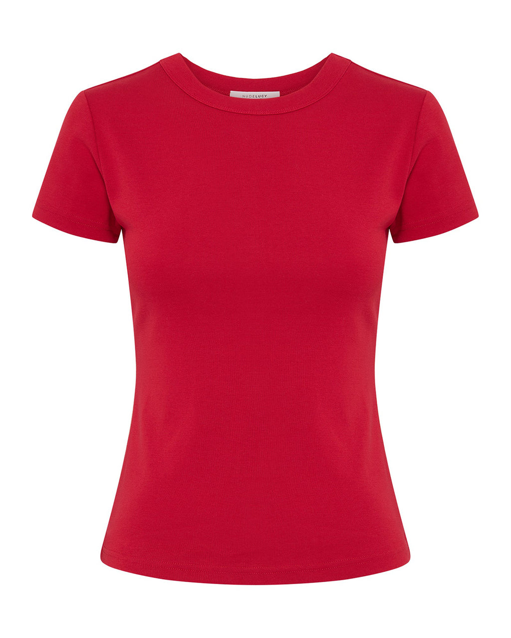 Organic Baby Tee - Cherry - Nude Lucy