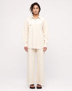 Organic Denim Shirt Jacket - Coconut - Zulu and Zephyr