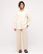 Organic Denim Shirt Jacket - Coconut - Zulu and Zephyr