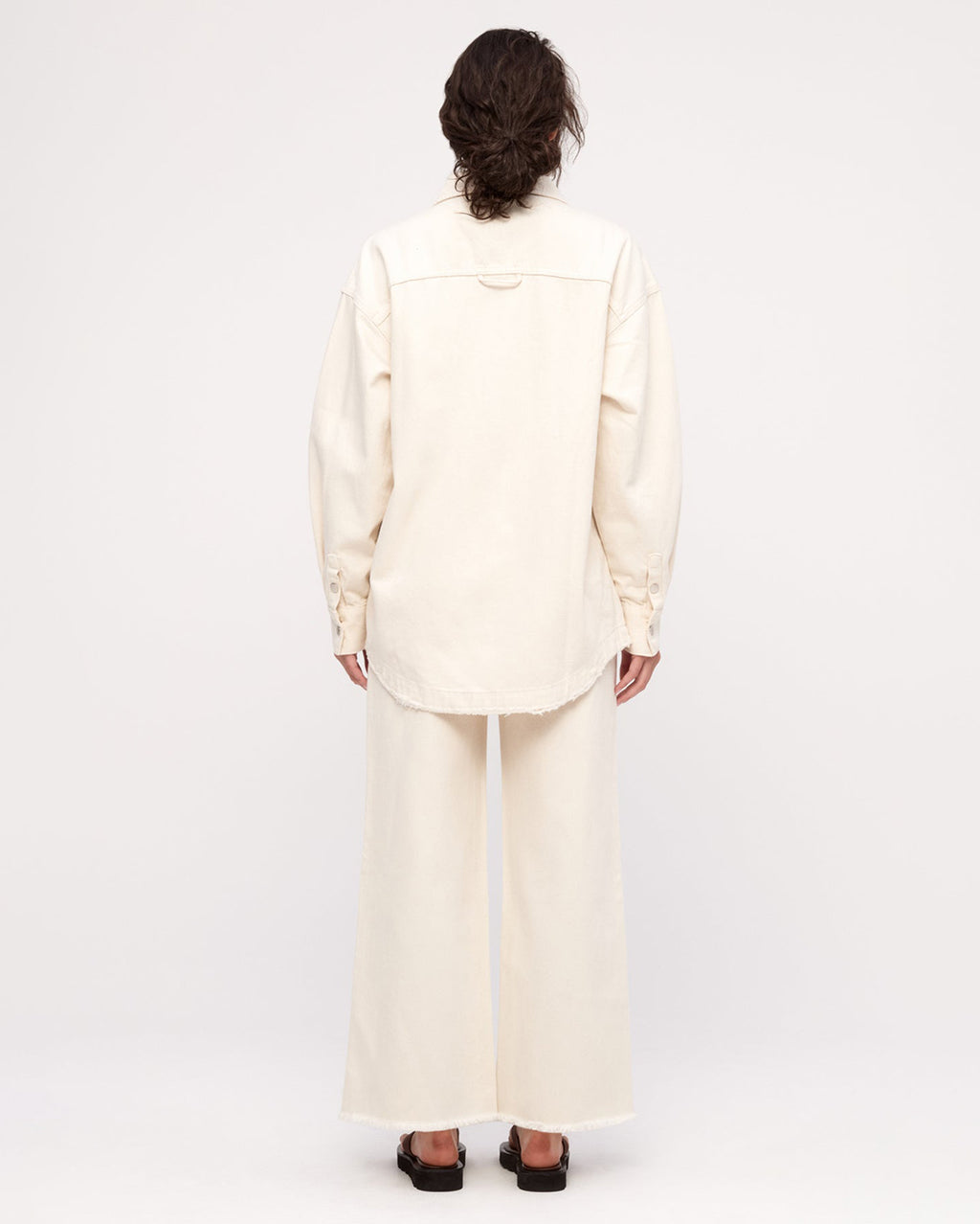 Organic Denim Shirt Jacket - Coconut - Zulu and Zephyr