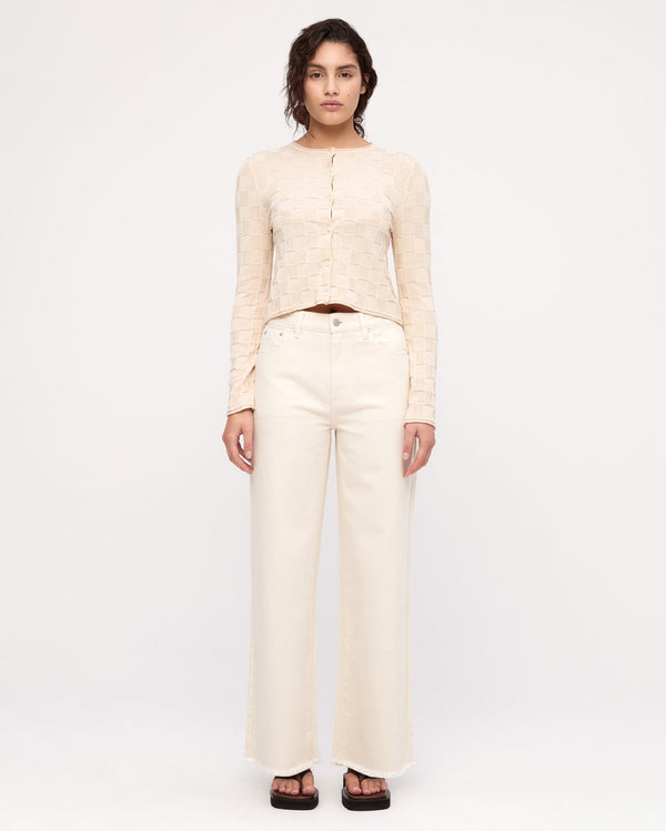 Organic Mid Rise Jean - Coconut - Zulu and Zephyr