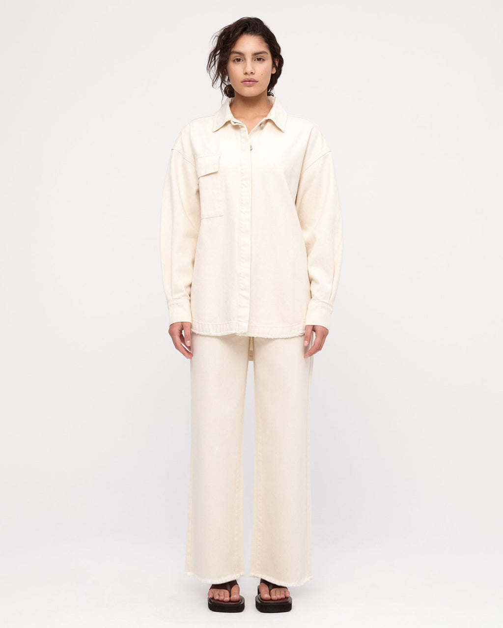 Organic Mid Rise Jean - Coconut - Zulu and Zephyr